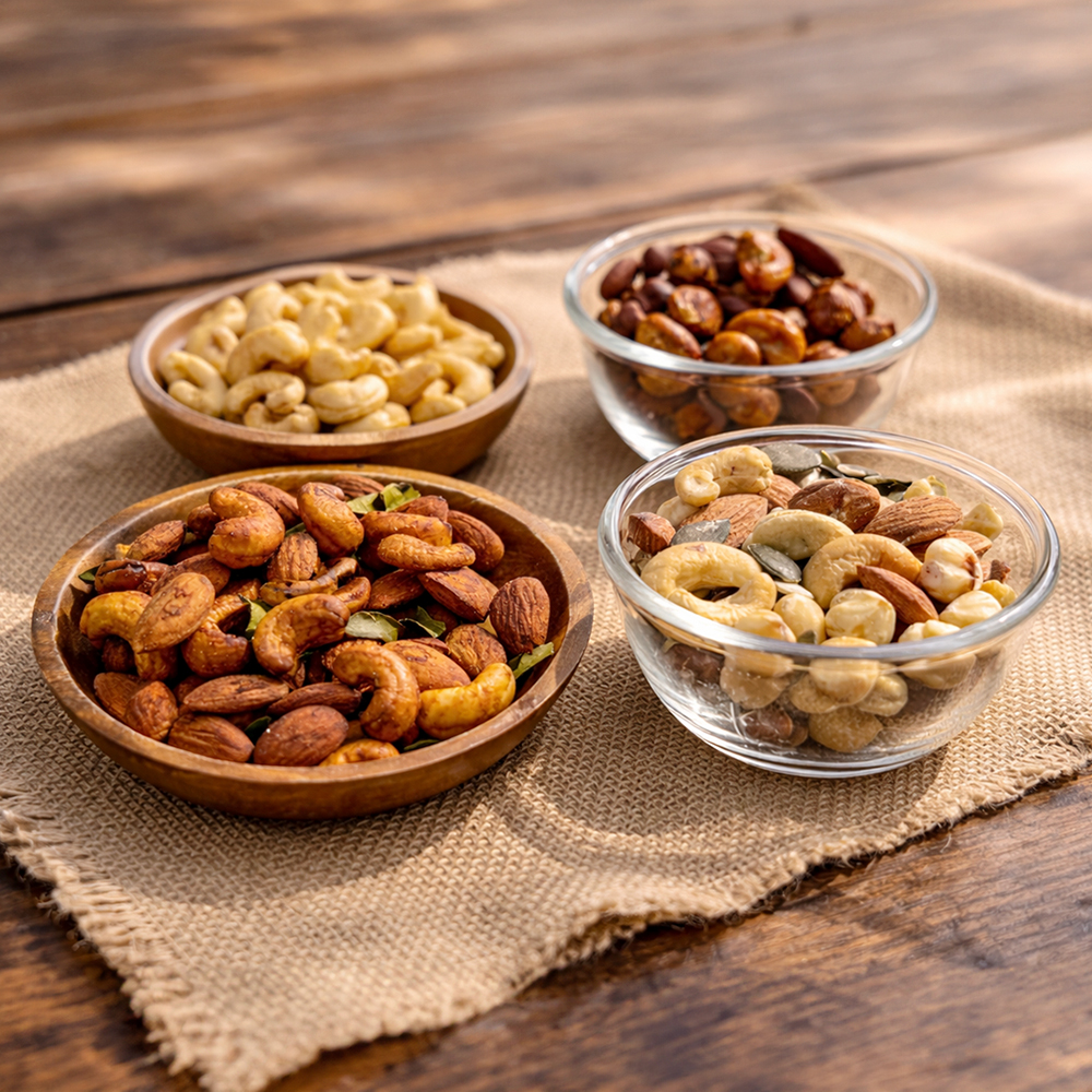 Gourmet nut mix selection for private label snacks by Well Krafted